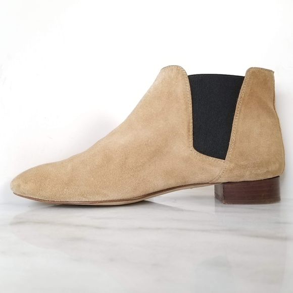 J.CREW Low Suede Pull On Boots Ankle Chelsea - Picture 2 of 8